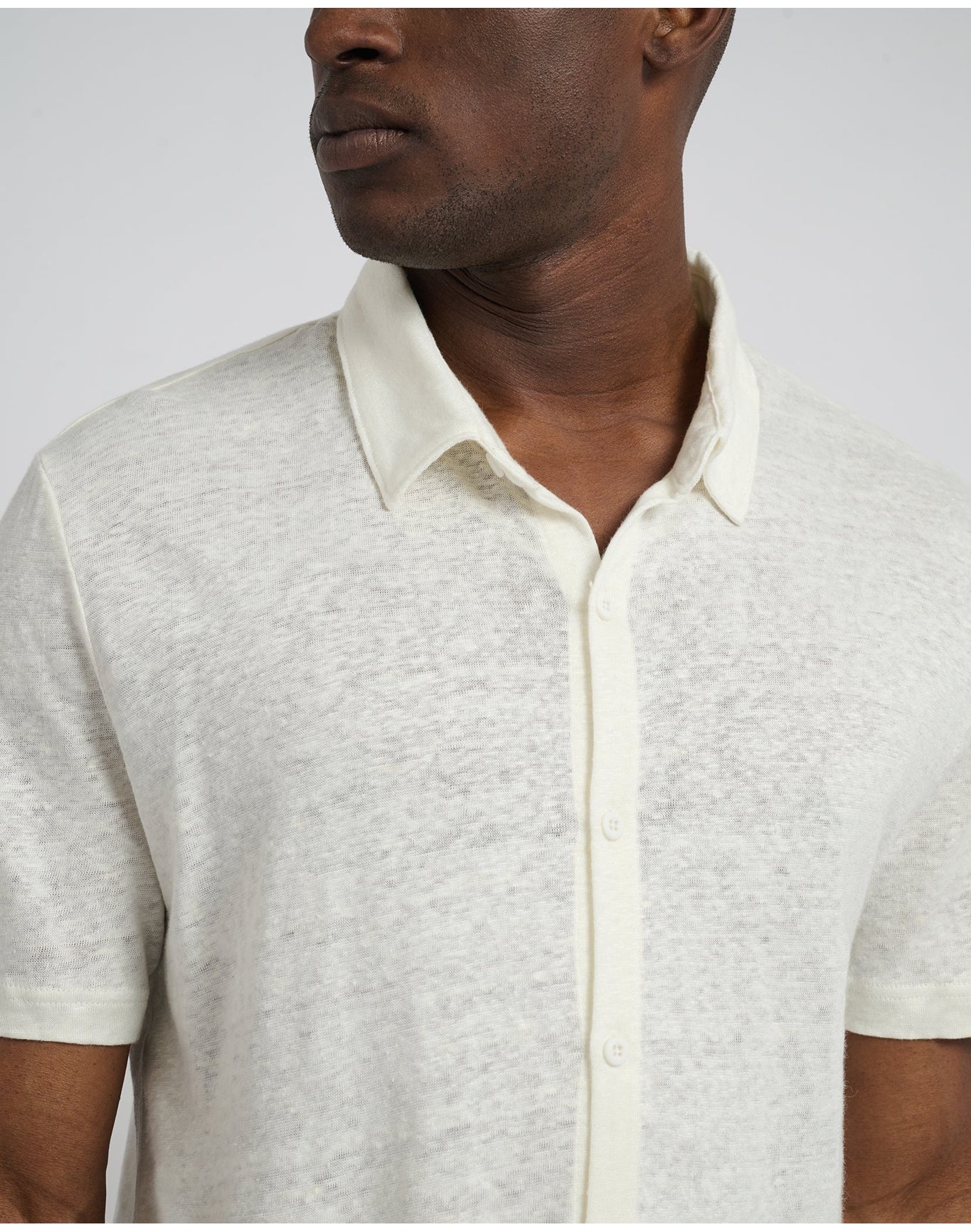 Men | Dylan Linen Shirt | White - Image 3