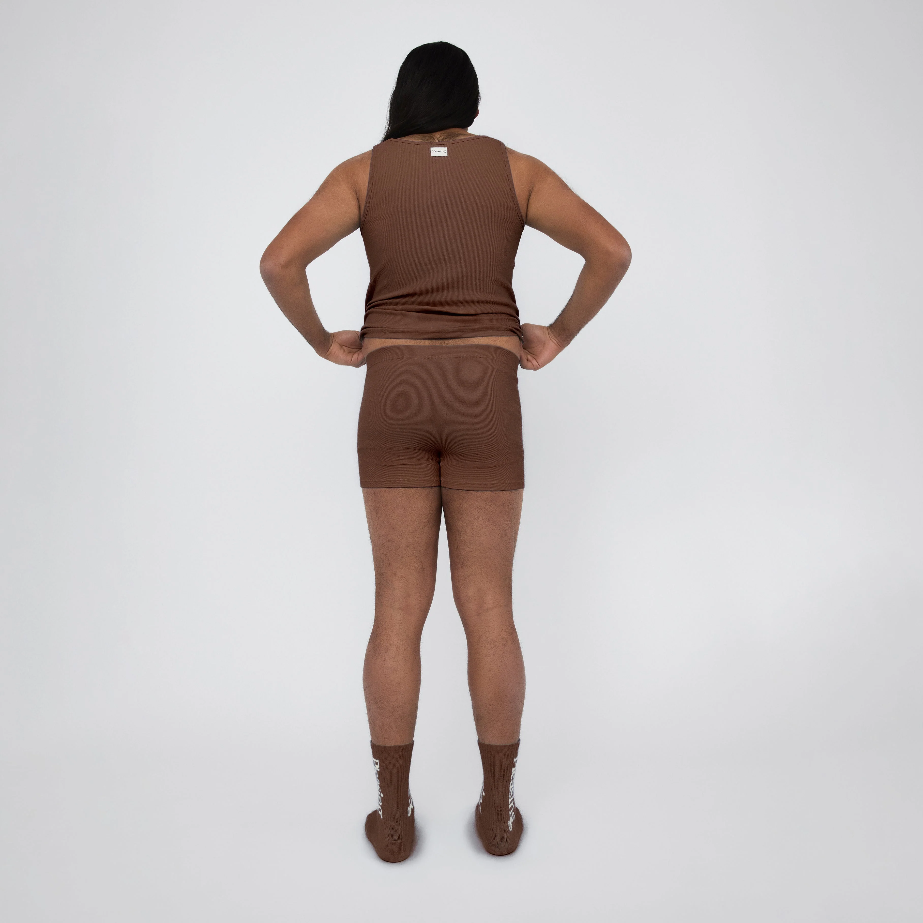 The Pleasing Ribbed Boxer Brief | Brown - Image 21