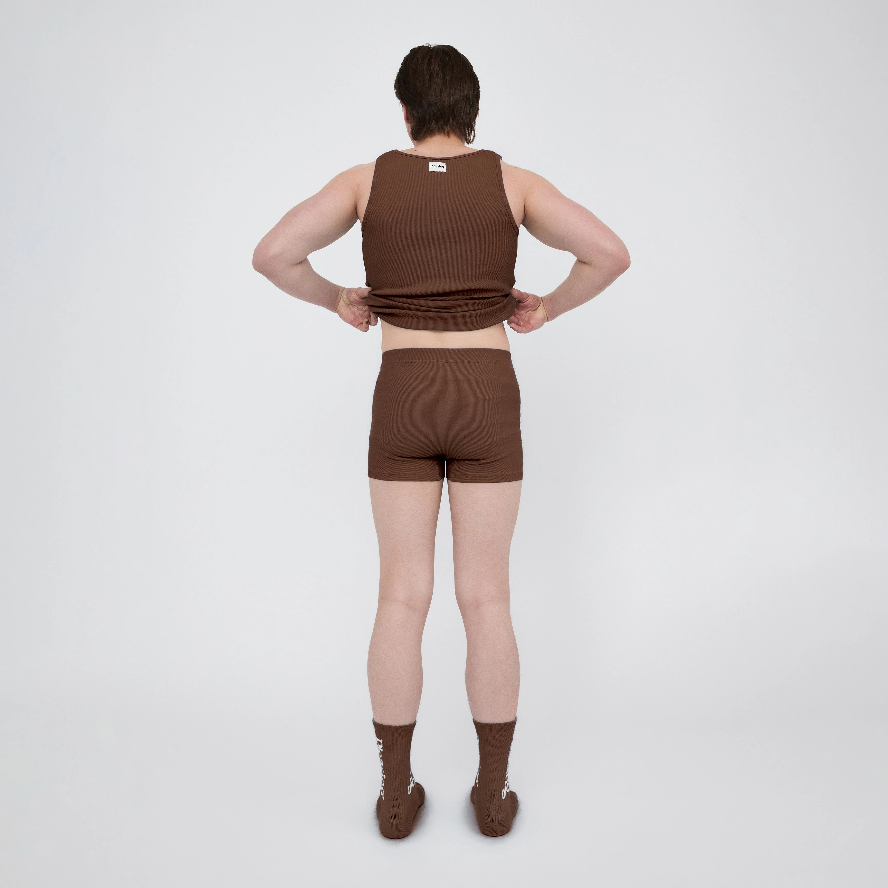 The Pleasing Ribbed Boxer Brief | Brown - Image 22