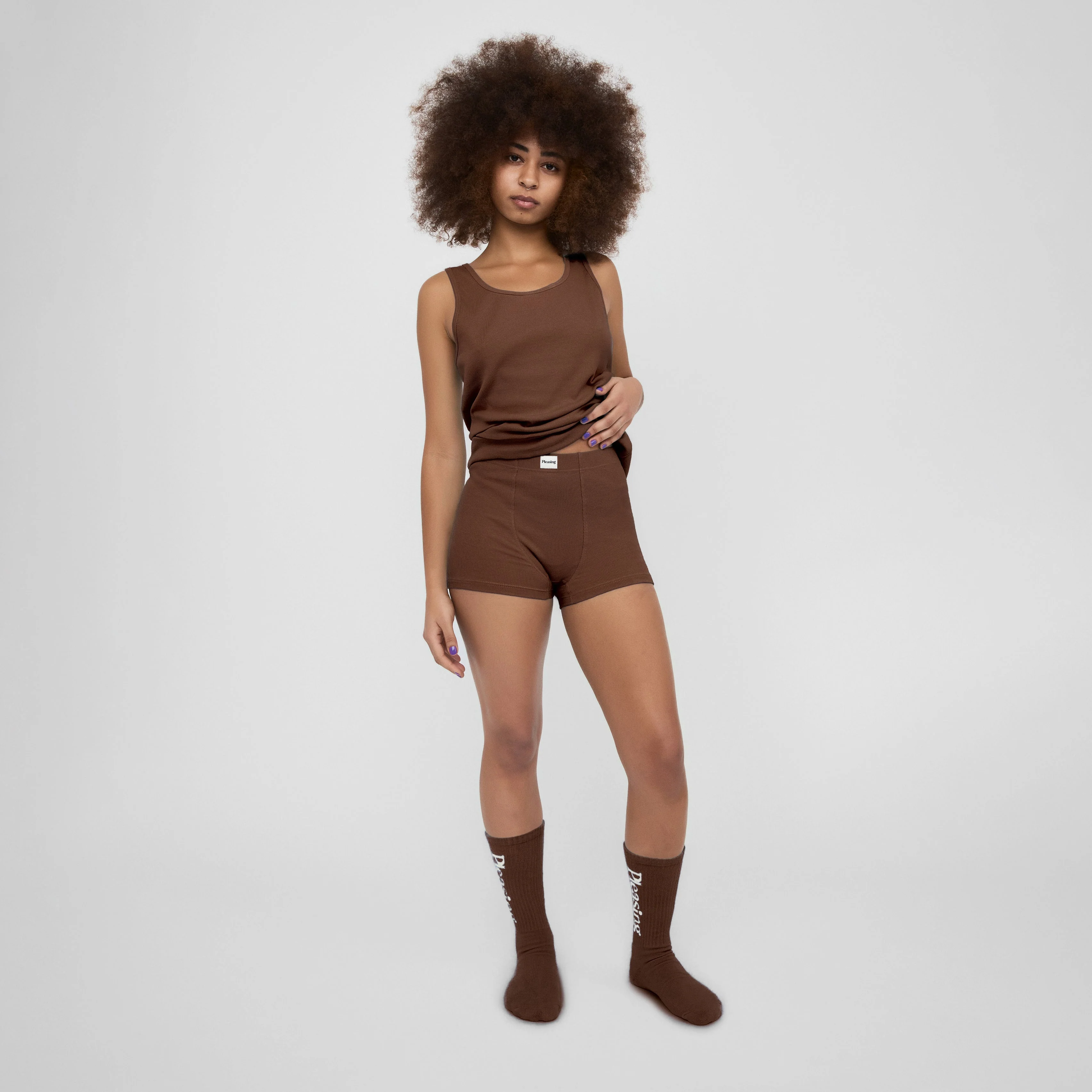 The Pleasing Ribbed Boxer Brief | Brown - Image 27