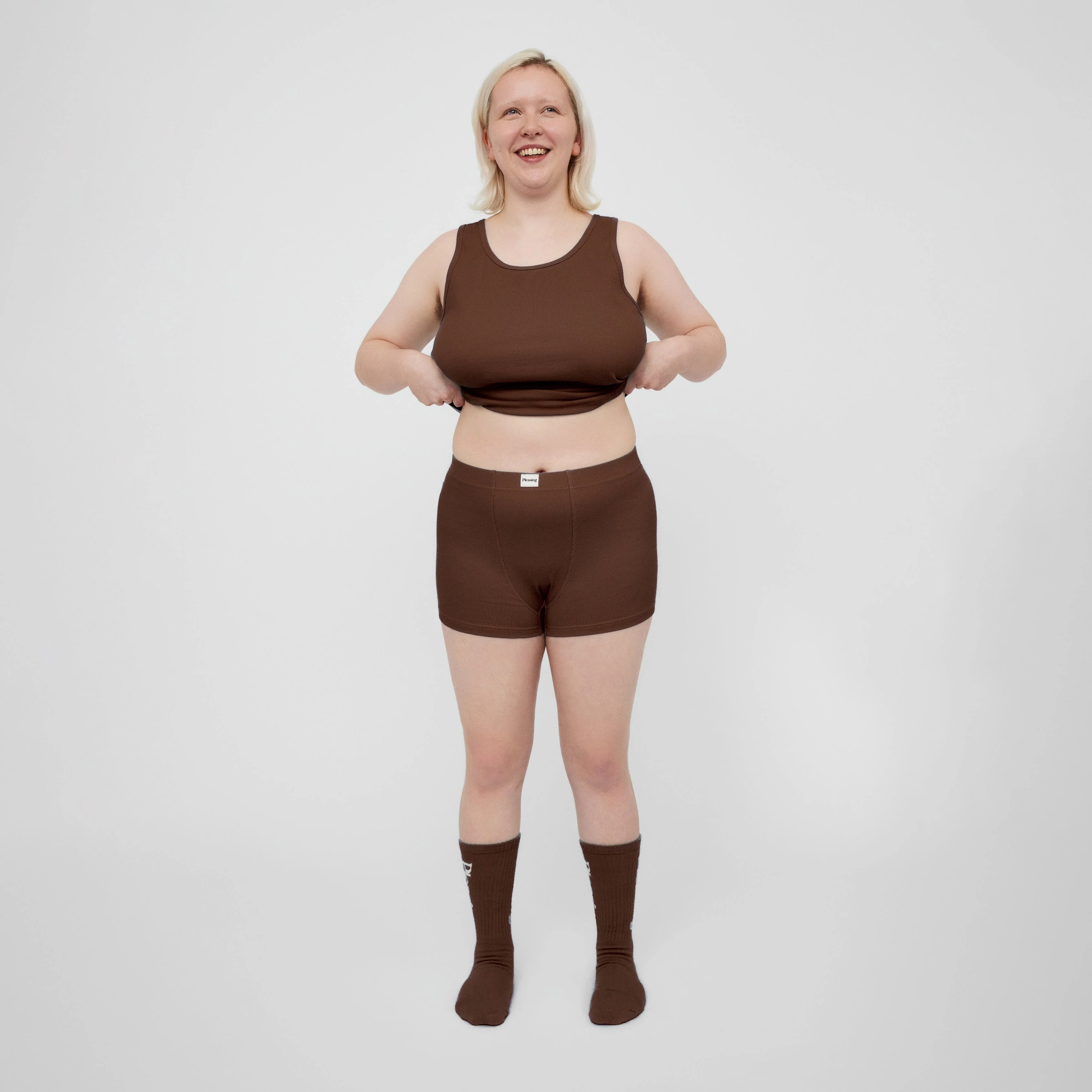 The Pleasing Ribbed Boxer Brief | Brown - Image 5