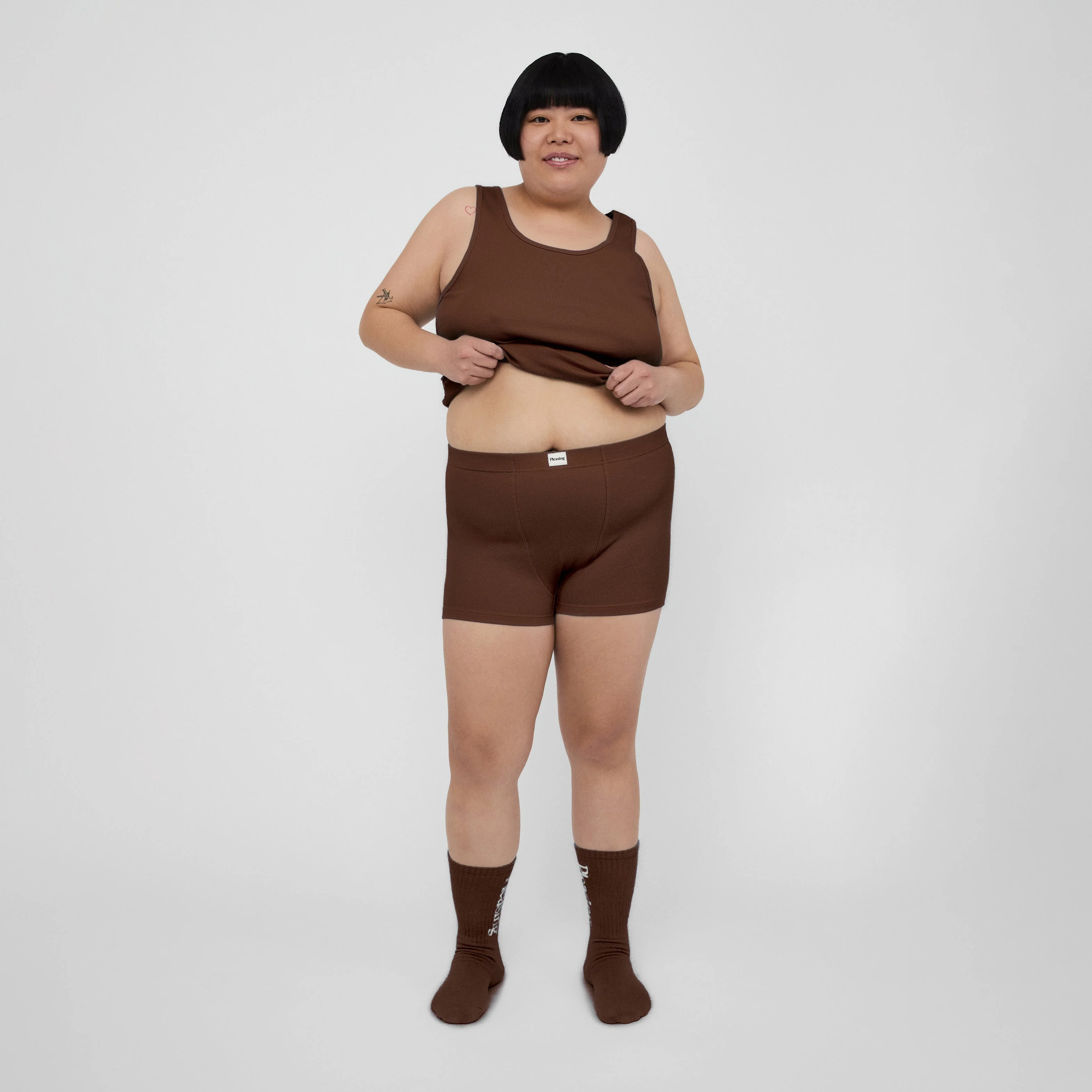 The Pleasing Ribbed Boxer Brief | Brown - Image 7