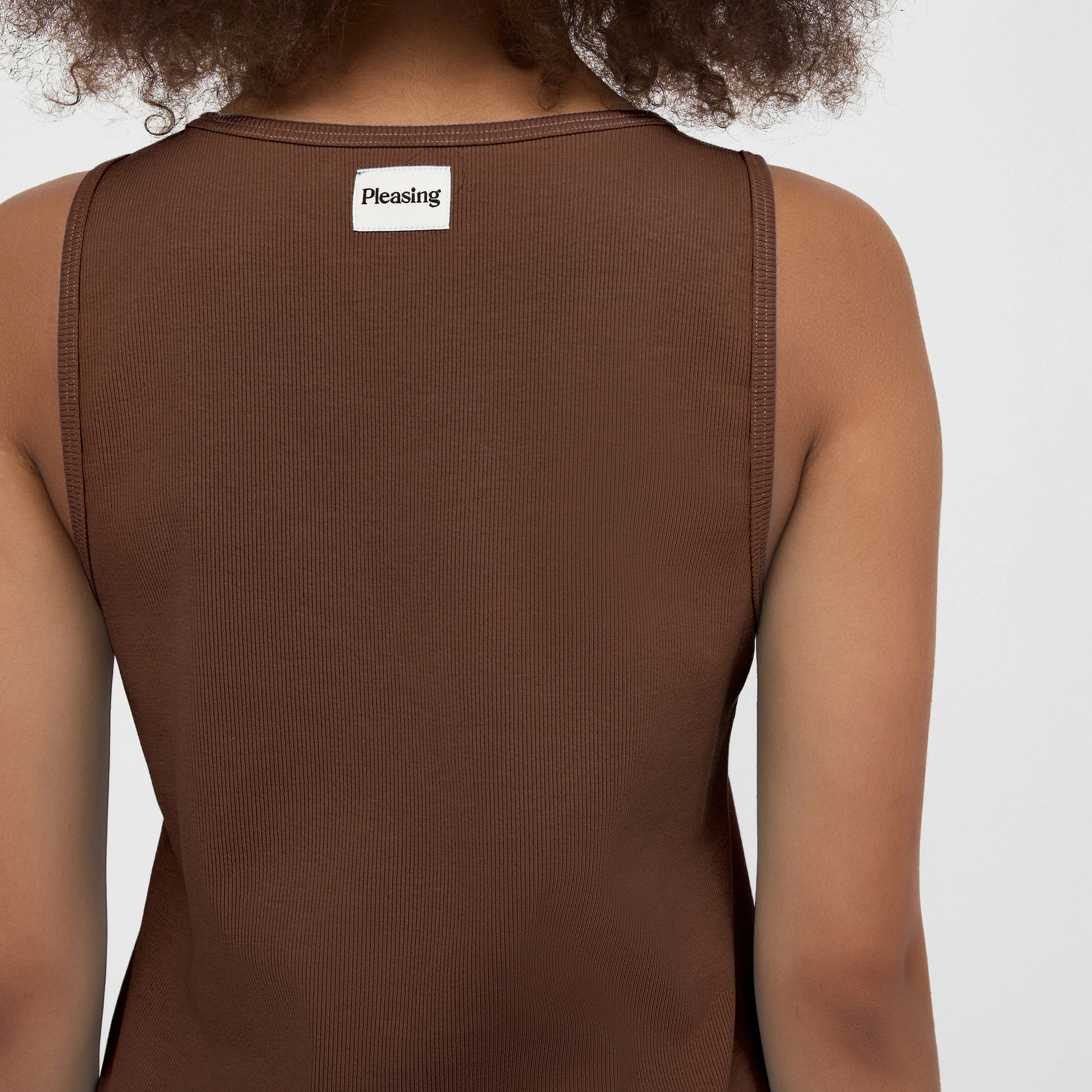 The Pleasing Ribbed Tank | Brown - Image 14