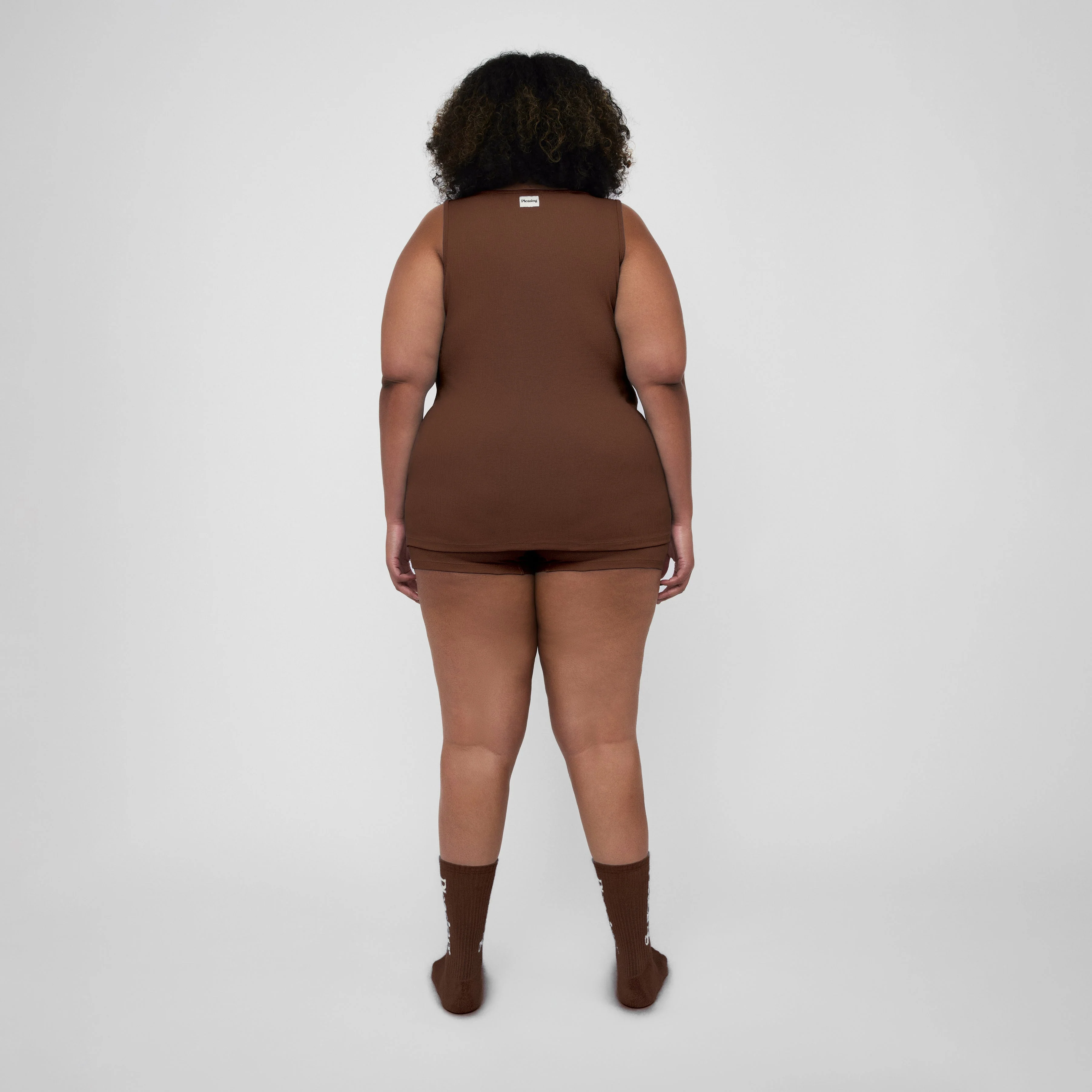 The Pleasing Ribbed Tank | Brown - Image 15