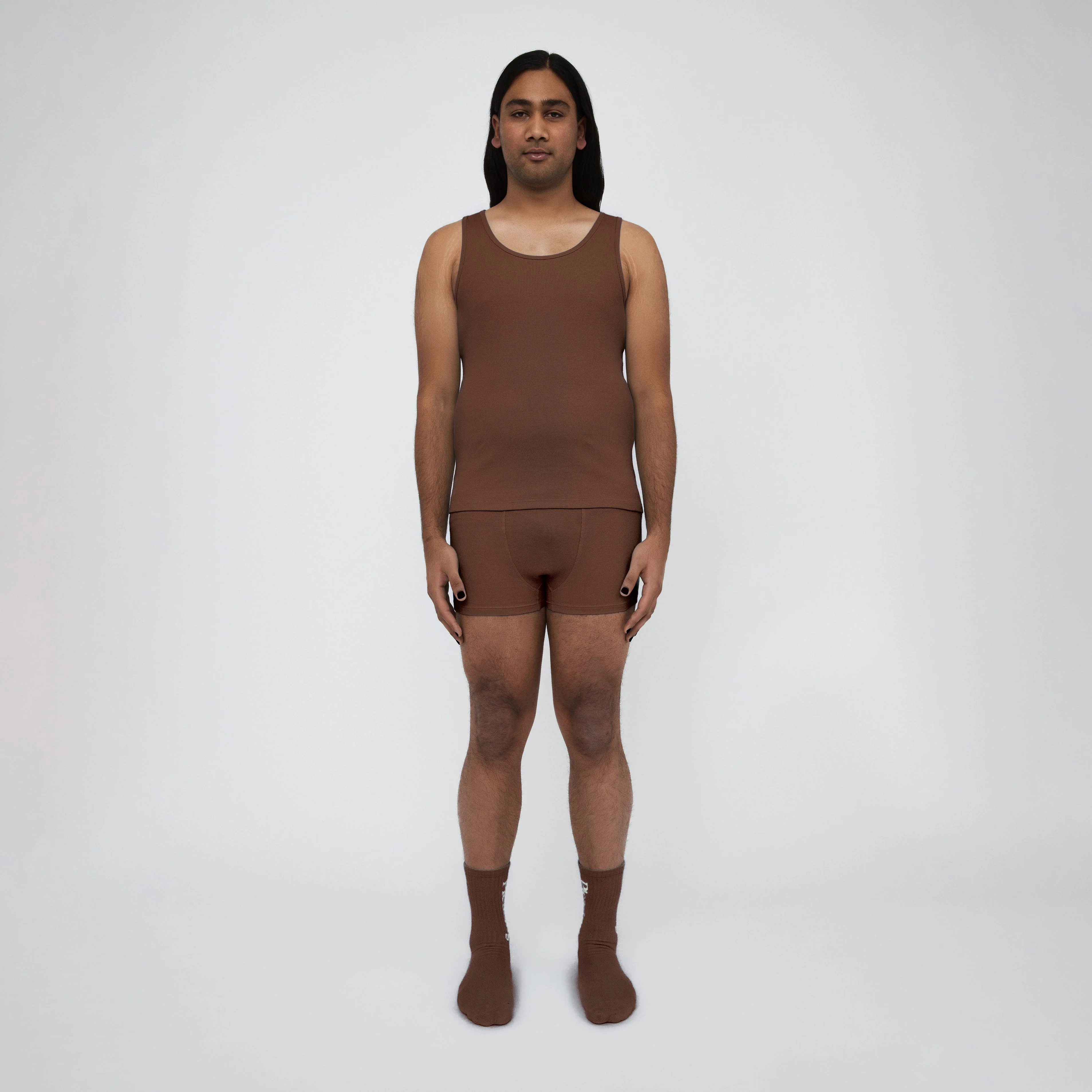 The Pleasing Ribbed Tank | Brown - Image 21
