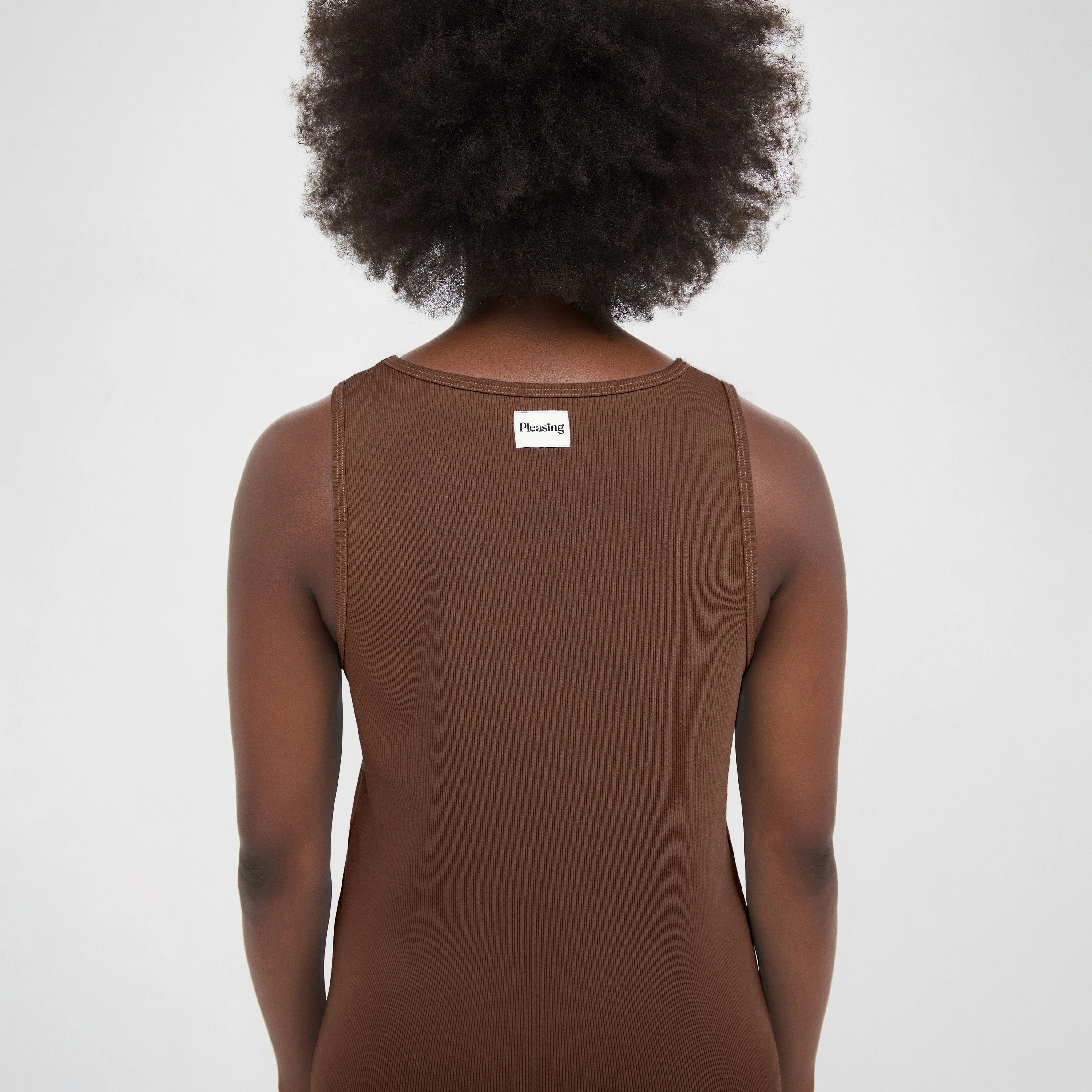 The Pleasing Ribbed Tank | Brown - Image 23