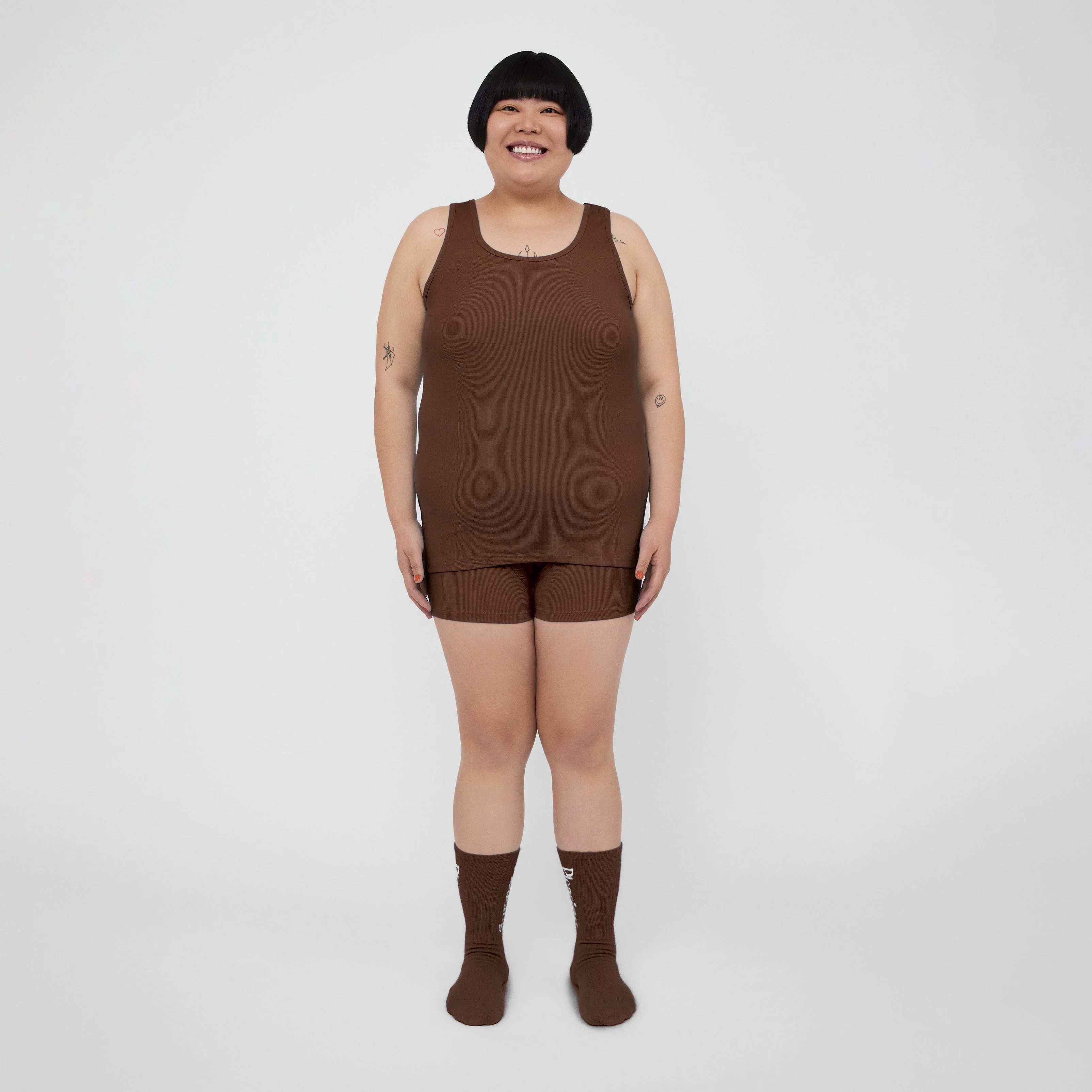 The Pleasing Ribbed Tank | Brown - Image 32