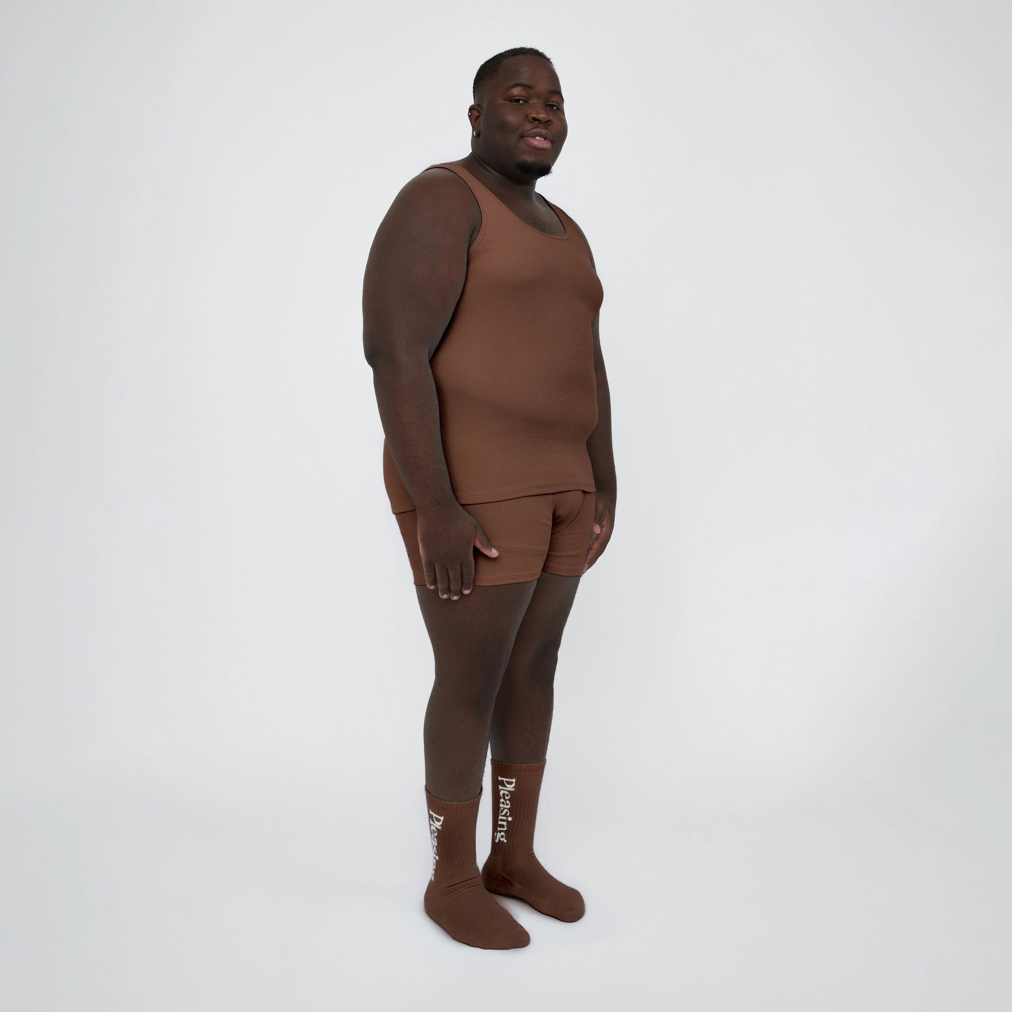 The Pleasing Ribbed Tank | Brown - Image 41