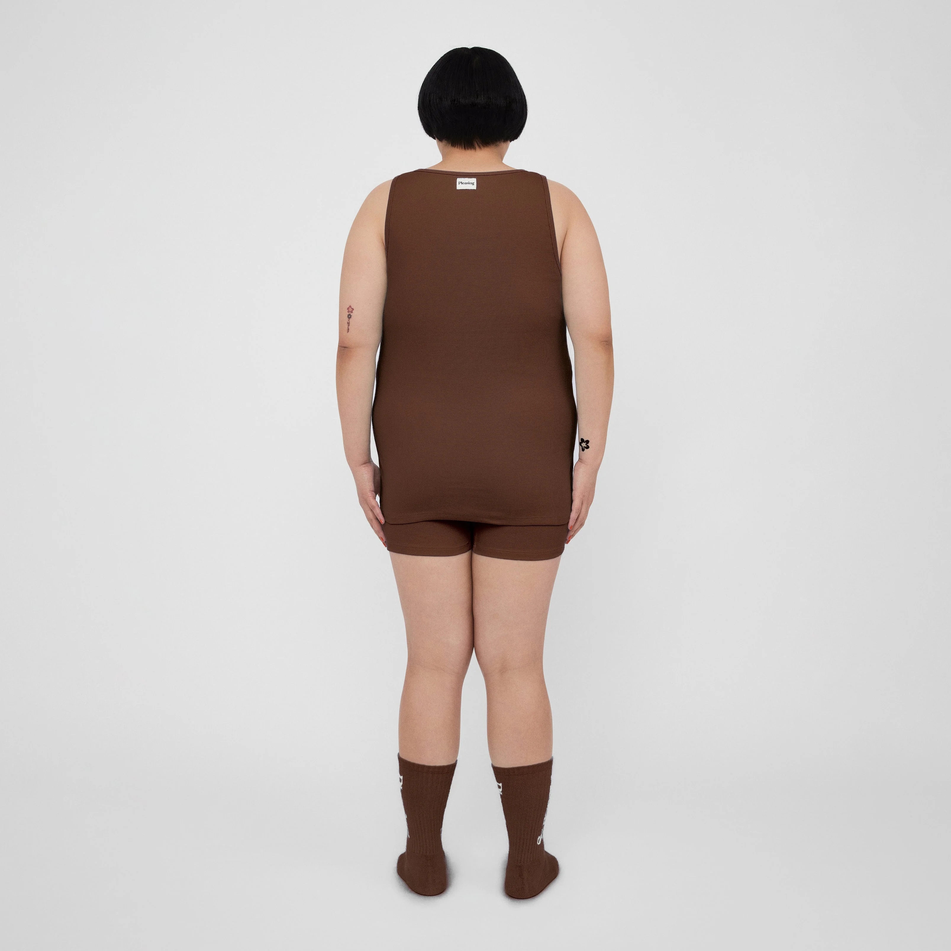 The Pleasing Ribbed Tank | Brown - Image 44