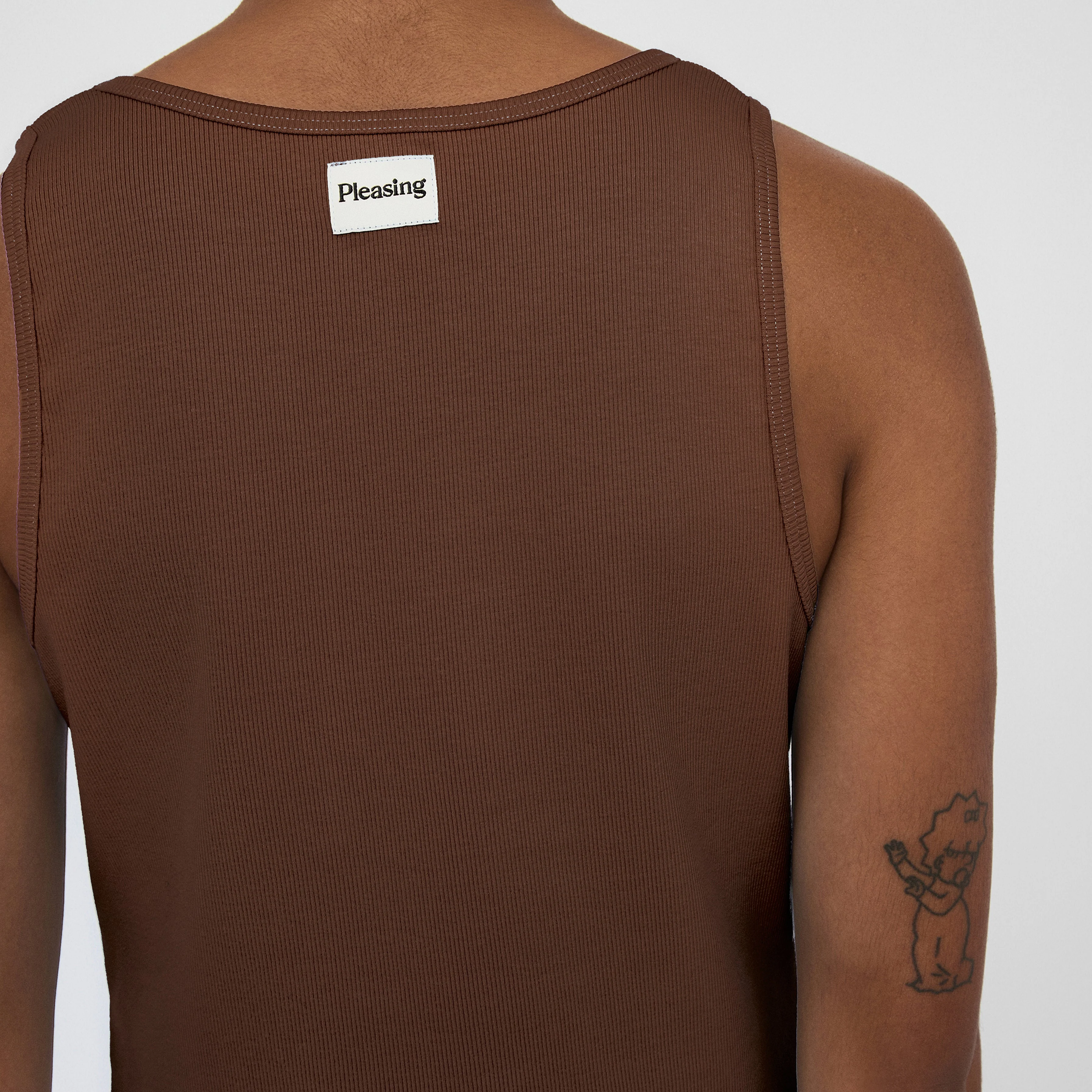 The Pleasing Ribbed Tank | Brown - Image 5
