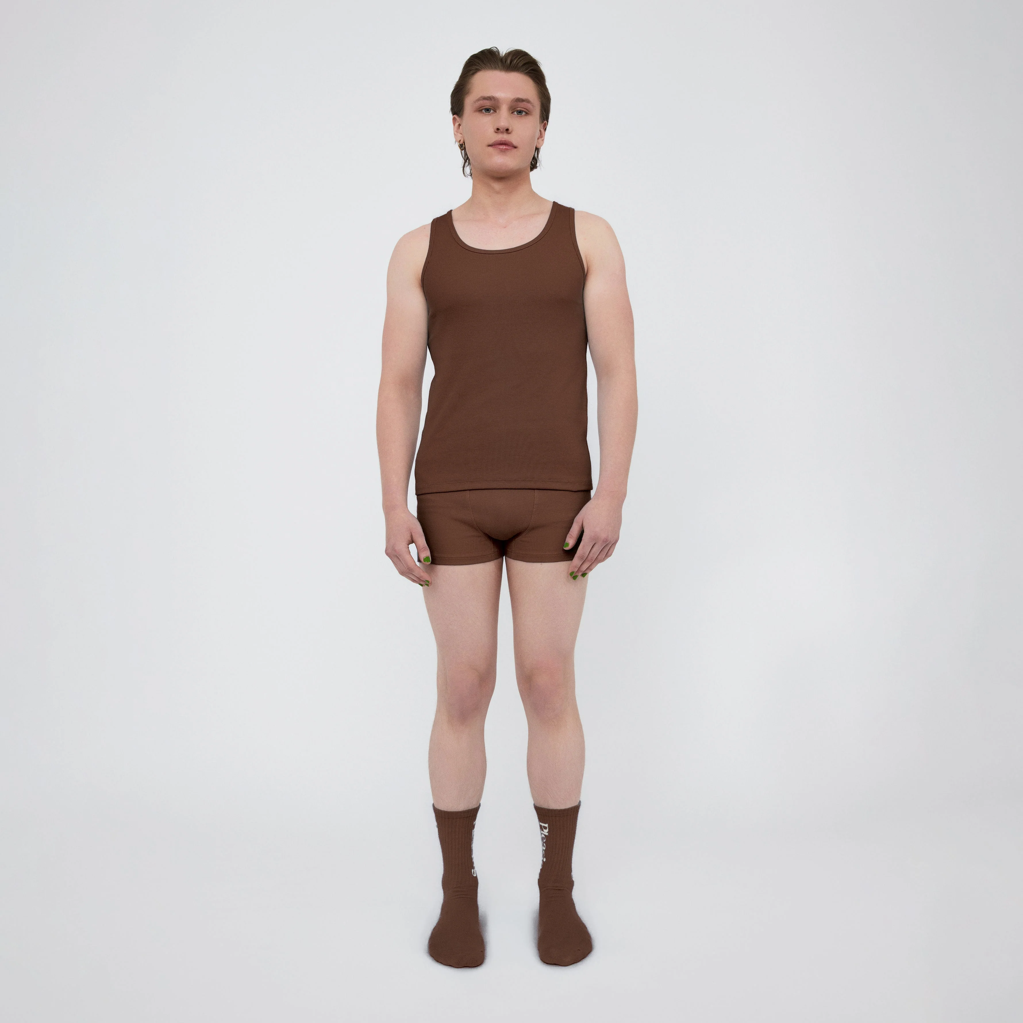 The Pleasing Ribbed Tank | Brown - Image 6
