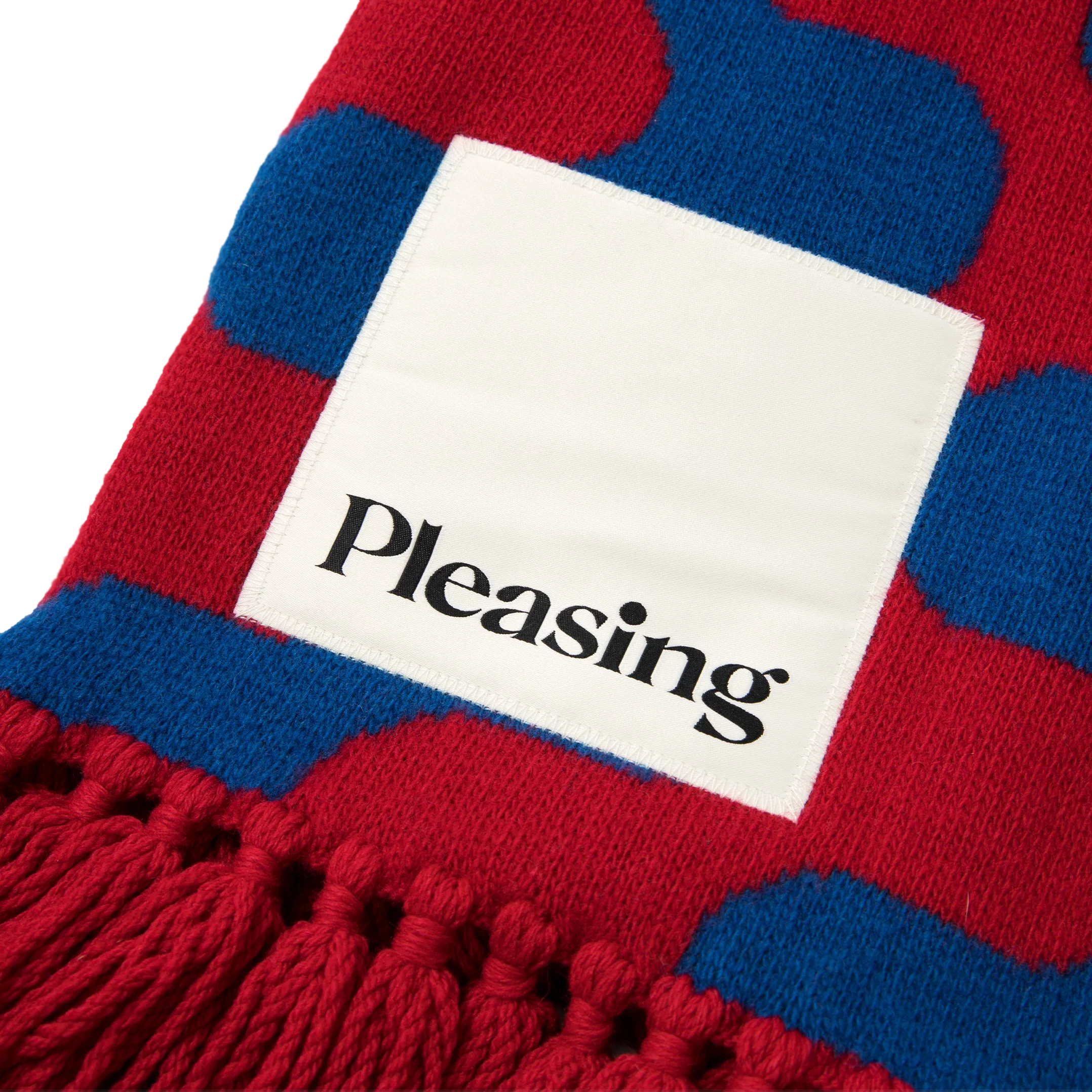 The Squiggle Knit Scarf | Blue - Image 6